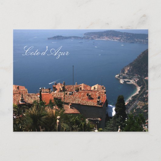 Eze, Cote d'Azur Briefkaart (Voorkant)