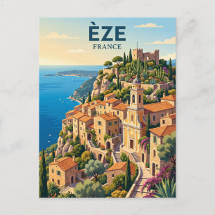 Èze dorp Frankrijk Briefkaart