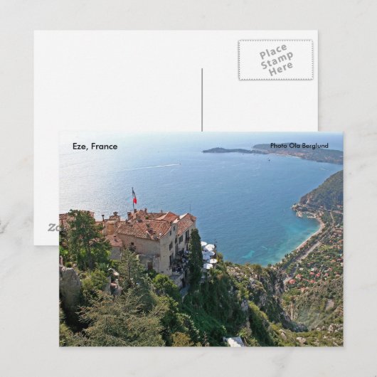 Eze, Frankrijk, Foto Ola Berglund Briefkaart (Voorkant / Achterkant)