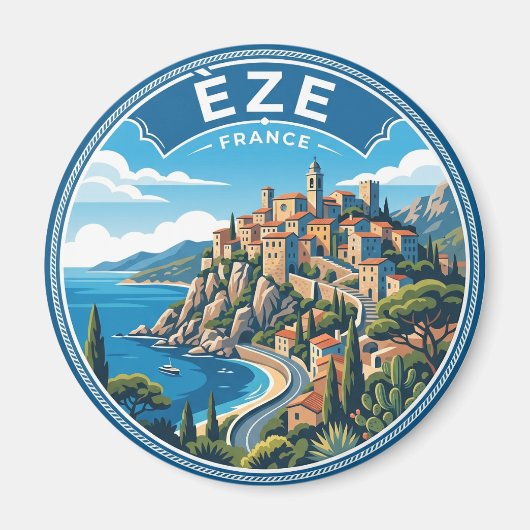 Èze, Frankrijk Frankrijk Magneet (Voorkant)