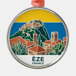 Èze Frankrijk Metalen Ornament