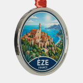 Èze Frankrijk Metalen Ornament (Rechts)