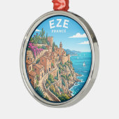 Èze Frankrijk Metalen Ornament (Links)
