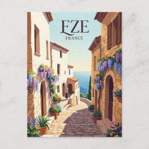 Eze, Frankrijk Reizen Briefkaart