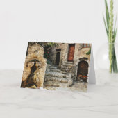 Eze, het wenskaart van de Provence Kaart (Achterkant)