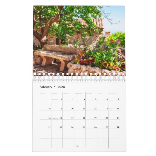 Eze Middeleeuws dorp, Franse Rivièra kalender (Feb 2026)