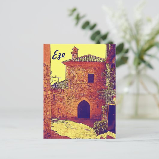 Eze, Provence Briefkaart (Staand voorkant)