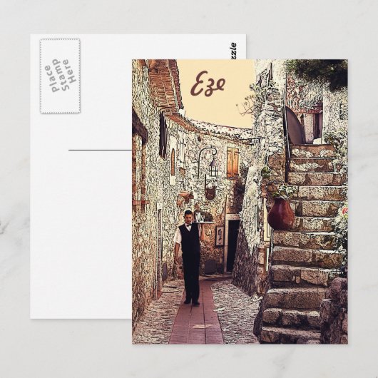 Eze, Provence Briefkaart (Voorkant / Achterkant)