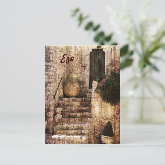 Eze, Provence briefkaart (Staand voorkant)
