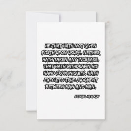 Ezechiël 18:8 KJV Bijbel Verse Groet Kaart