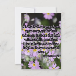 Ezechiël 18:8 KJV Bijbel Verse Pic Groet Kaart