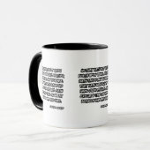Ezechiël 18:8 KJV Bijbel Verse Two-Tone Mok (Voorkant links)