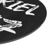 Ezechiël 25 17 Grunge Typografie Verslabel Snijplank (Hoek)