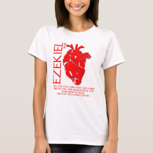 Ezechiël 36:26 Ik Zal Je Een Nieuw Hart Geven Bijb T-shirt