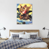 Ezechiëls visioen, schilderij van Rafaël, Canvas Afdruk (Insitu (Slaapkamer))