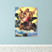 Ezechiëls visioen, schilderij van Rafaël, Canvas Afdruk (Insitu (Houten vloer))