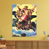 Ezechiëls visioen, schilderij van Rafaël, Canvas Afdruk (Insitu (Woonkamer))