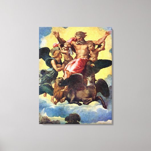 Ezechiëls visioen, schilderij van Rafaël, Canvas Afdruk (Voorkant)