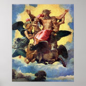 Ezechiëls visioen, schilderij van Rafaël, Poster (Voorkant)