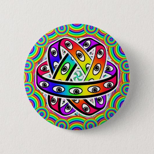 Ezechiëls wiel ronde button 5,7 cm (Voorkant)