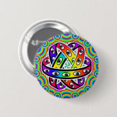 Ezechiëls wiel ronde button 5,7 cm (Voorkant /achterkant)
