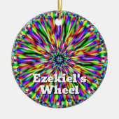 Ezechiëls wiel (U mag de woorden veranderen) Keramisch Ornament (Voorkant)