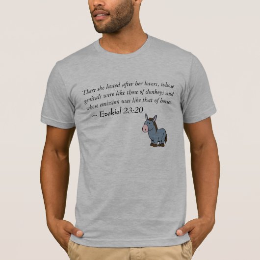 Ezekiel 23:20 t-shirt (Voorkant)