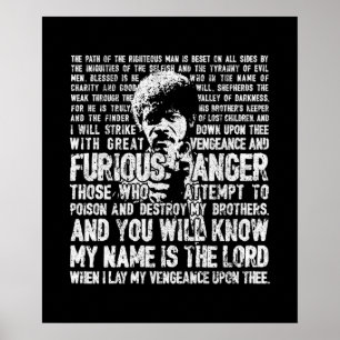 Ezekiel 2517 Jules Winnfield Poster