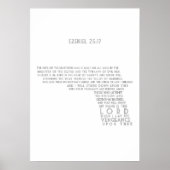 EZEKIEL 25 17 POSTER (Voorkant)