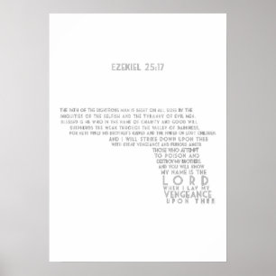 EZEKIEL 25 17 POSTER