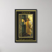 Ezekiel 33:30 Zoals voor jou, zoon van man. Canvas Afdruk (Voorkant)