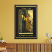 Ezekiel 33:30 Zoals voor jou, zoon van man. Canvas Afdruk (Insitu (Woonkamer))