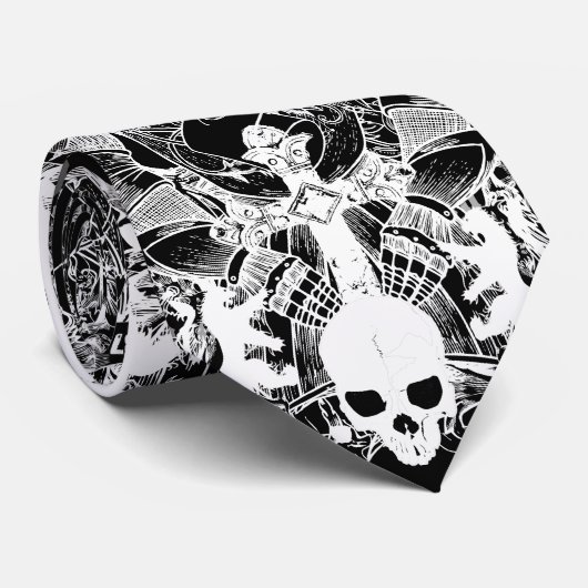 Ezekiel 37 Leger van het Bot Stropdas (Opgerold)