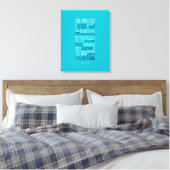 Ezekiel 47:12 - "Bladeren voor genezing" Canvas Afdruk (Insitu (Slaapkamer))