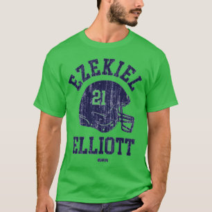 Ezekiel Elliott Dallas Helmet Font T-shirt