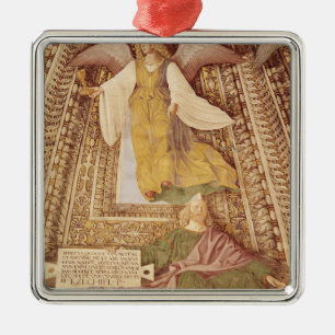 Ezekiel en Angel, die het krijst van de Metalen Ornament