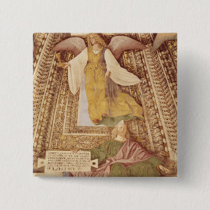 Ezekiel en Angel, die het krijst van de Vierkante Button 5,1 Cm