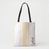 Ezekiel minimalistische strepen monogram tote bag (Voorkant)