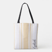 Ezekiel minimalistische strepen monogram tote bag (Achterkant)