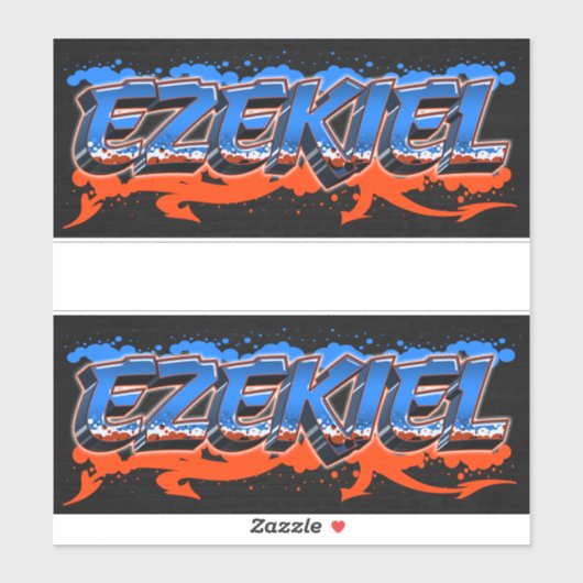 Ezekiel Vorname Name Graffiti Aufkleber Sticker (Vel)