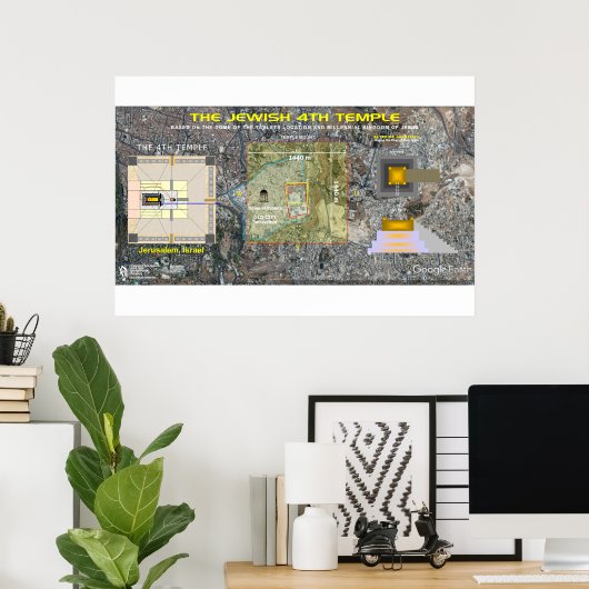 Ezekiel's vierde tempel-2 poster (Thuiskantoor)