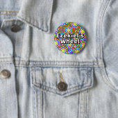 Ezekiel's Wheel - Six-way kaleidoscope Ronde Button 5,7 Cm (In situ)