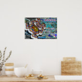 Ezekiel's Wheel UFO of Magic Mushroom poster (Keuken)