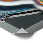 Ezekiel's Wheel UFO of Magic Mushroom poster (Hoek)