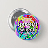 EZEKIEL'S WHEEL (you may change the words) Ronde Button 5,7 Cm (Voorkant /achterkant)