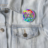 EZEKIEL'S WIEL (je kan de woorden veranderen) Ronde Button 5,7 Cm (In situ)