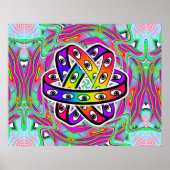 Ezekiel's Wiel - Ogen en Regenbogen Poster (Voorkant)