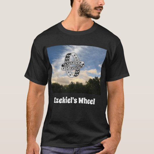Ezekielwiel op zonsondergang t-shirt (Voorkant)