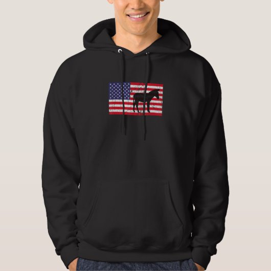 Ezel 4 juli Onafhankelijkheidsdag Amerika Hoodie (Voorkant)