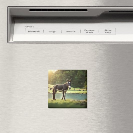 Ezel, Asinus, Jackass, Mule, Burro, WildAss Magneet (Insitu (Vaatwasser))